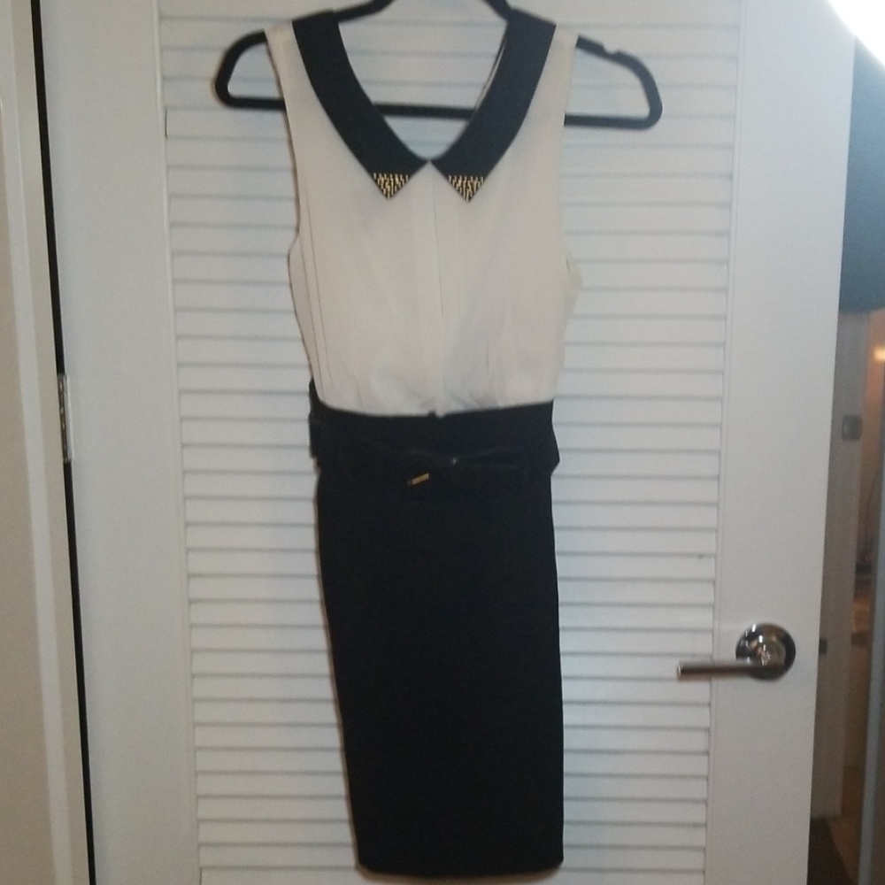 Stylish Black and White Dress